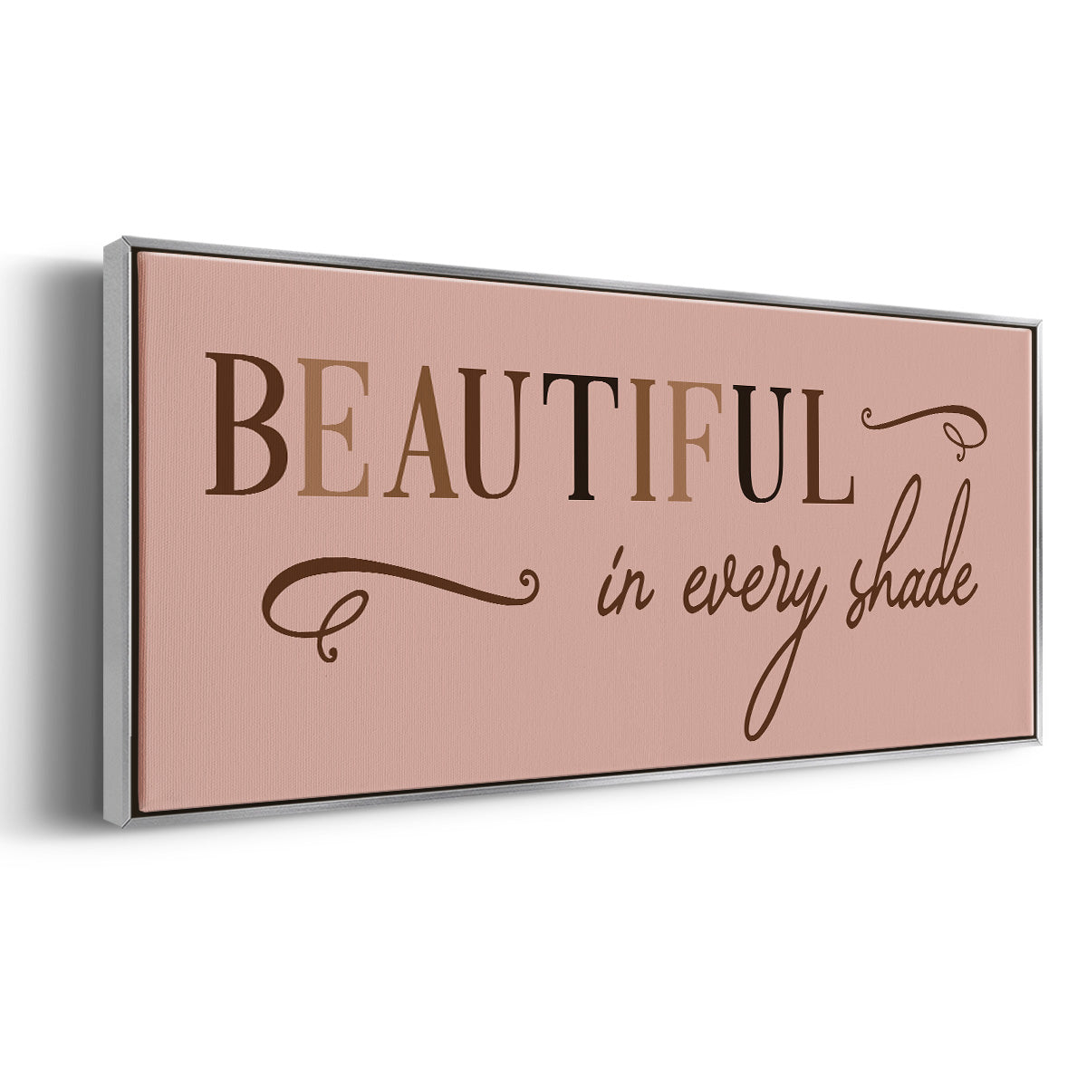 Every Shade - Floater Framed Canvas Print