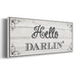 Hello Darlin' - Floater Framed Canvas Print