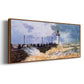 The Jetty at Le Havre, 1868 - Floater Framed Canvas Print