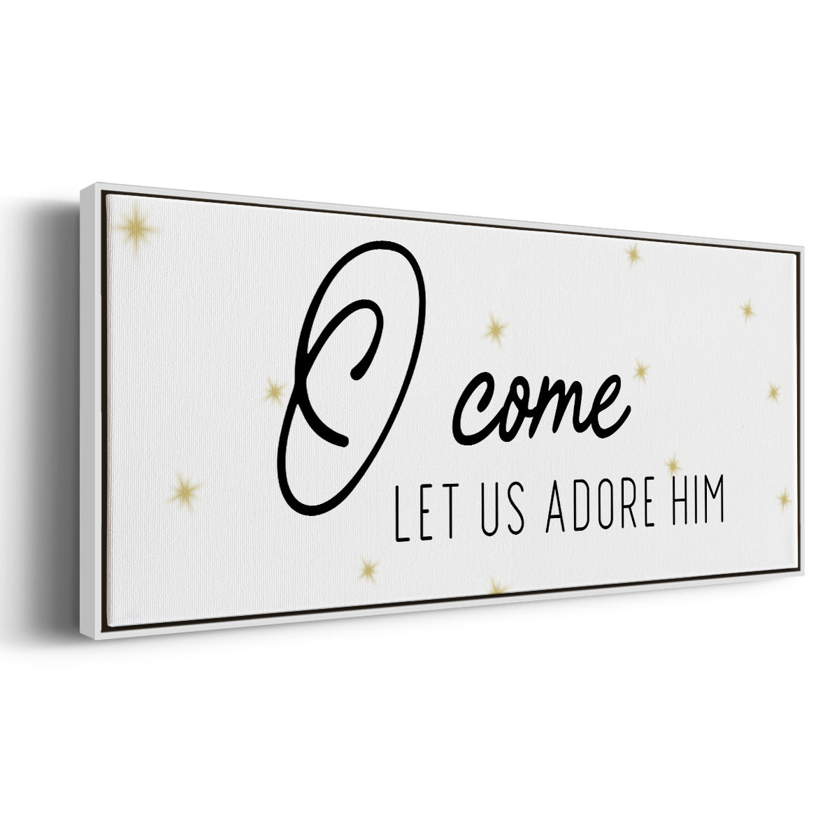 O Come - Floater Framed Canvas Print