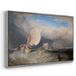 Fishing Boats with Hucksters Bargaining for Fish, 1837-1838 - Floater Framed Canvas Print
