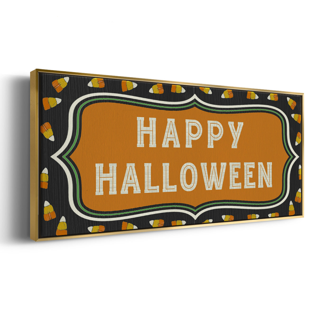 Happy Hallowween - Floater Framed Canvas Print