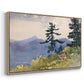 North Woods Club, Adirondacks, 1892 - Floater Framed Canvas Print