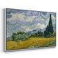 Wheat Field with Cypresses, 1889 - Floater Framed Canvas Print