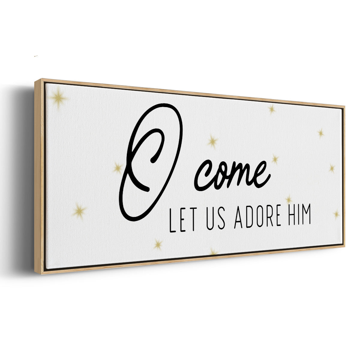 O Come - Floater Framed Canvas Print