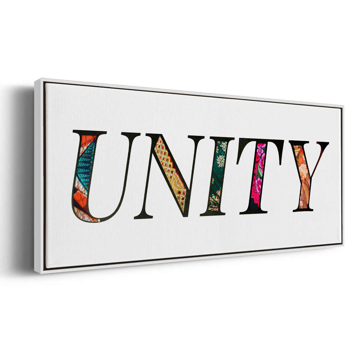 Unity - Floater Framed Canvas Print
