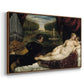 Venus with an Organist and Cupid, c. 1555 - Floater Framed Canvas Print