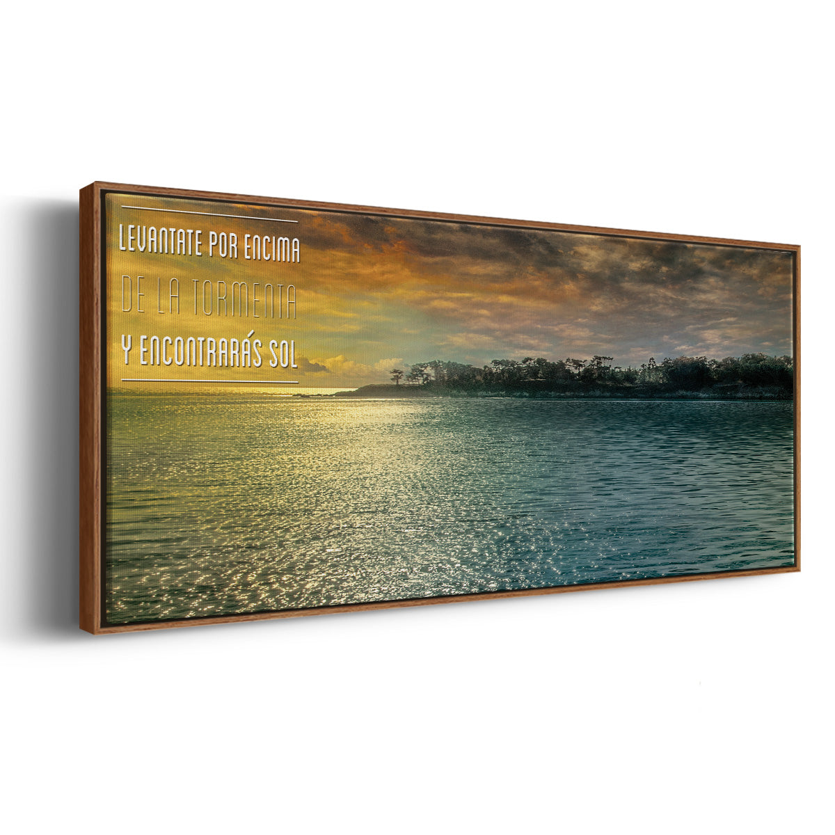Encontraras - Floater Framed Canvas Print