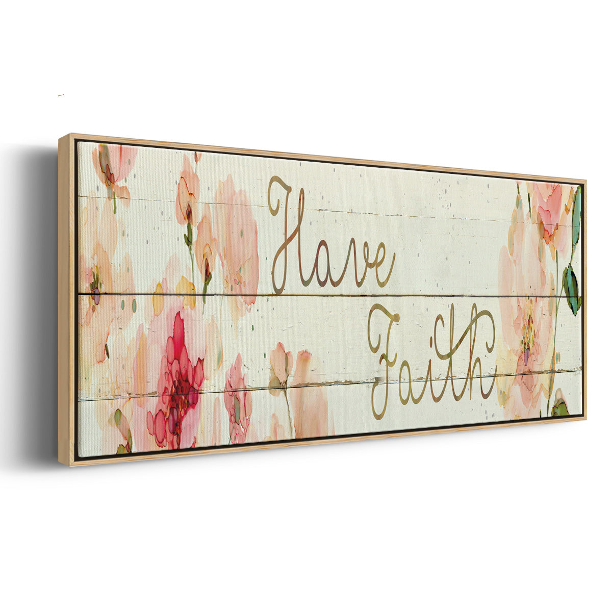 Have Faith - Floater Framed Canvas Print