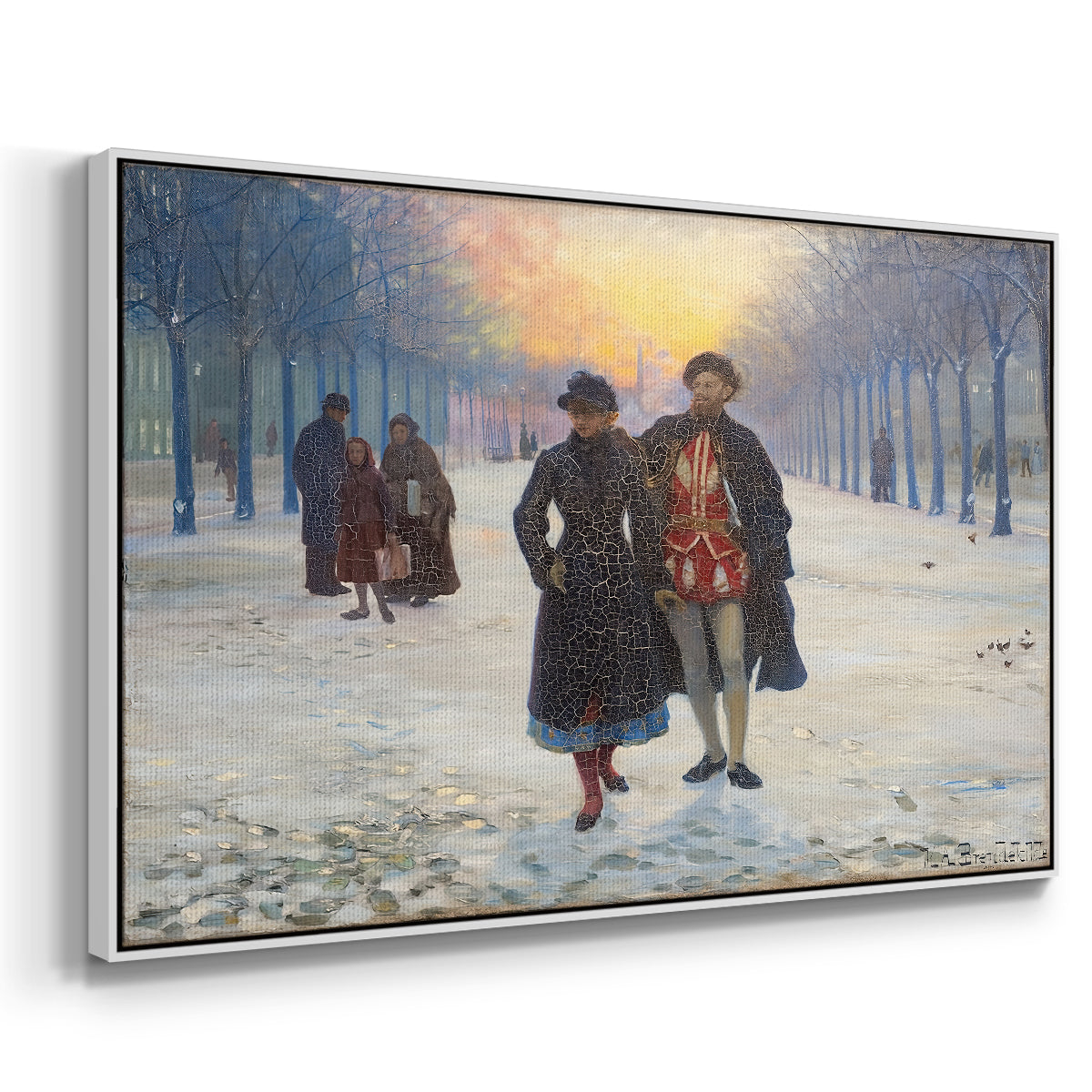 Morning after the Carnival, 1884 - Floater Framed Canvas Print