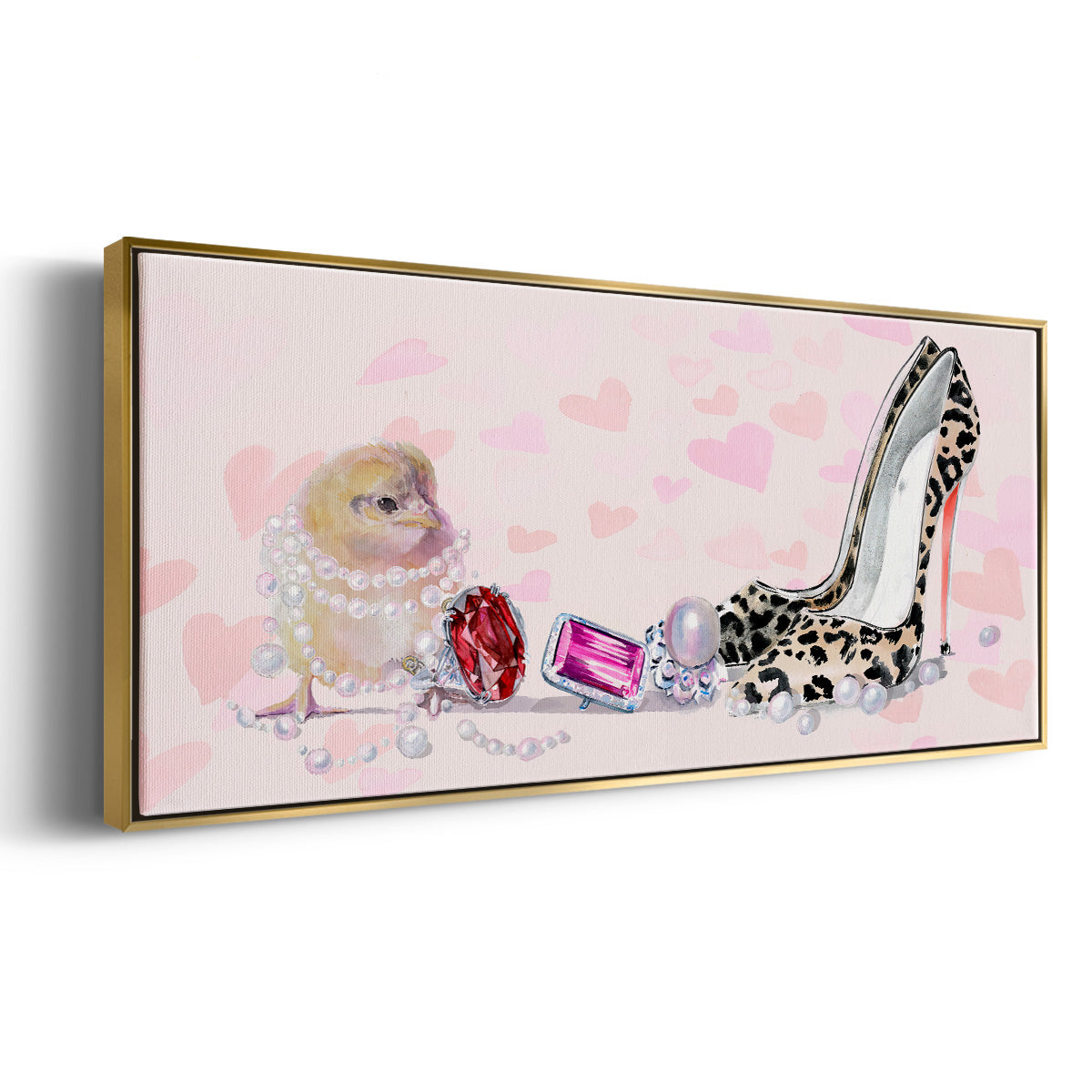Cute Couture Collection D - Floater Framed Canvas Print