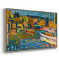 Study for Autumn Landscape with Boats, 1908 - Floater Framed Canvas Print