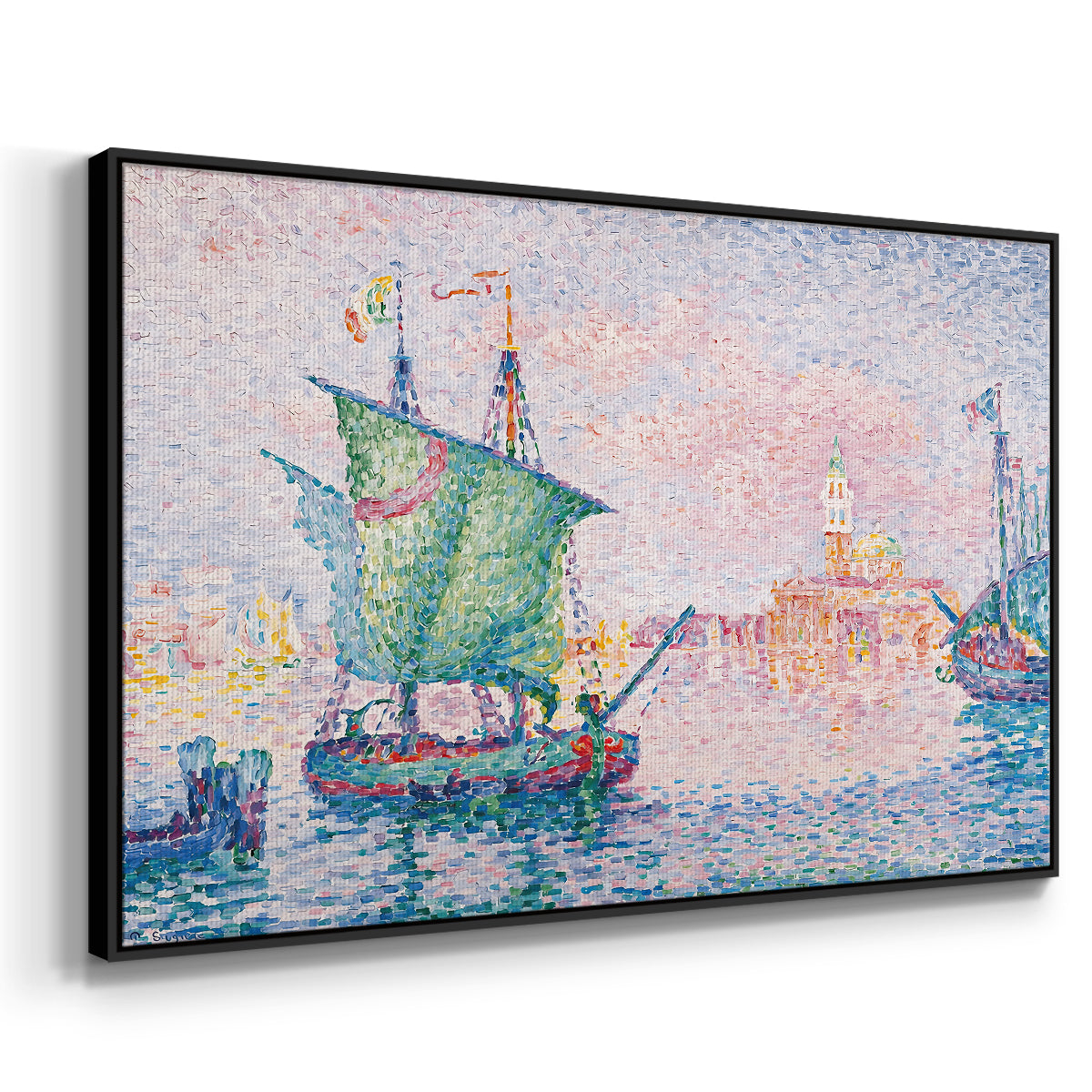Venice, the Pink Cloud, 1909 - Floater Framed Canvas Print