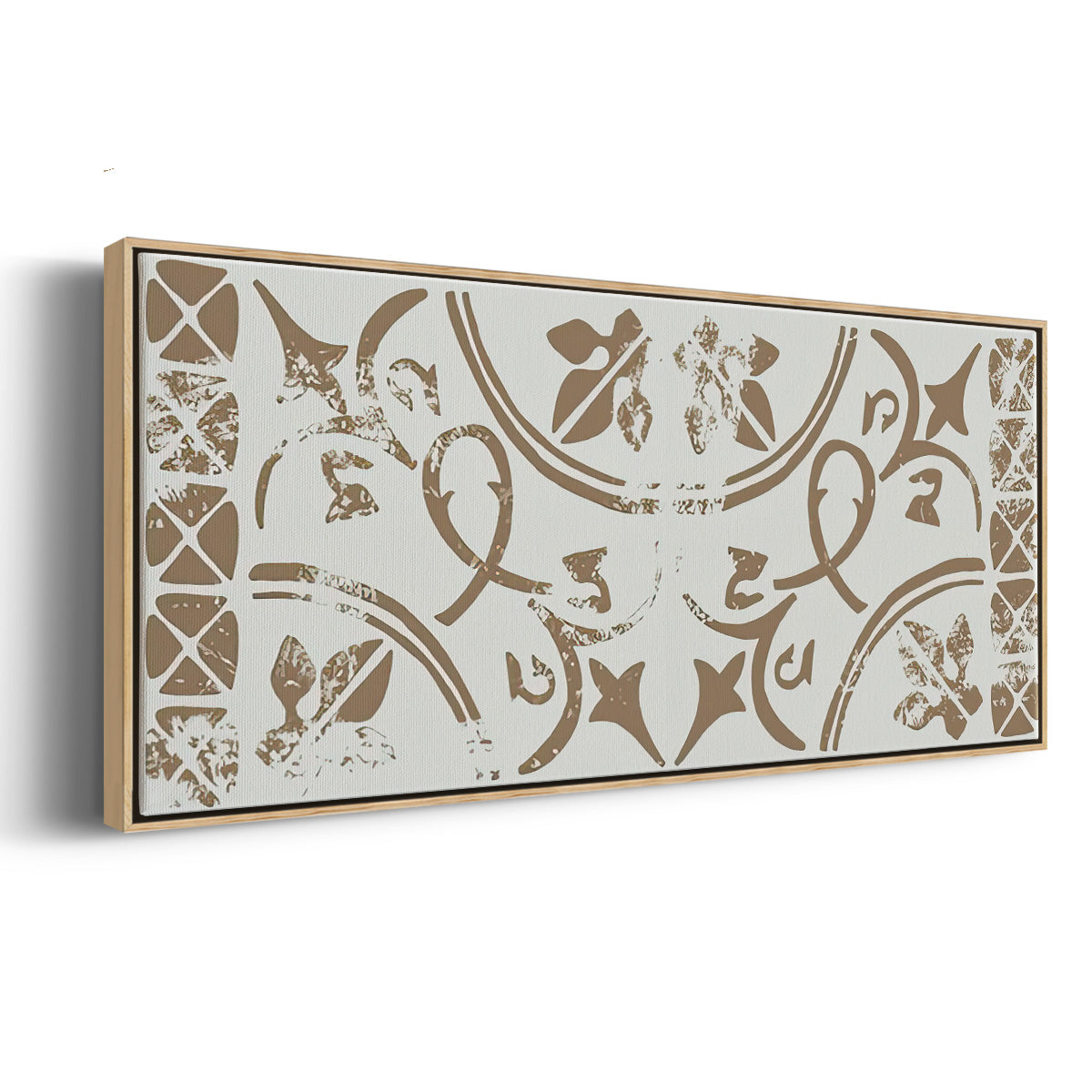 Ceramic Tile Collection D - Floater Framed Canvas Print