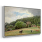 Farm with Grazing Cows (Bondegård med beitende kuer), 1892 - Floater Framed Canvas Print