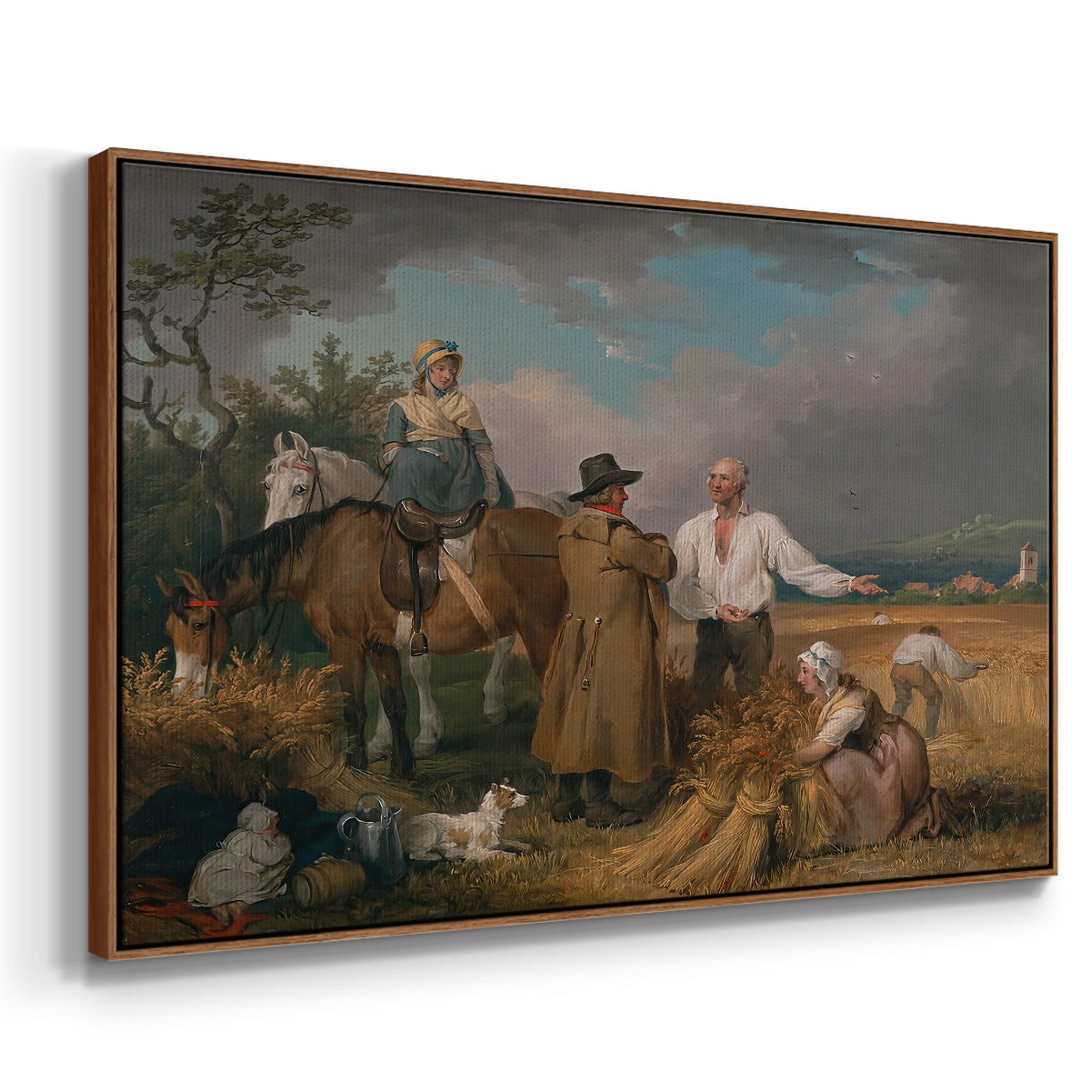 The Reapers, 1800 - Floater Framed Canvas Print
