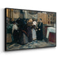 Kissing the Relic, 1893 - Floater Framed Canvas Print