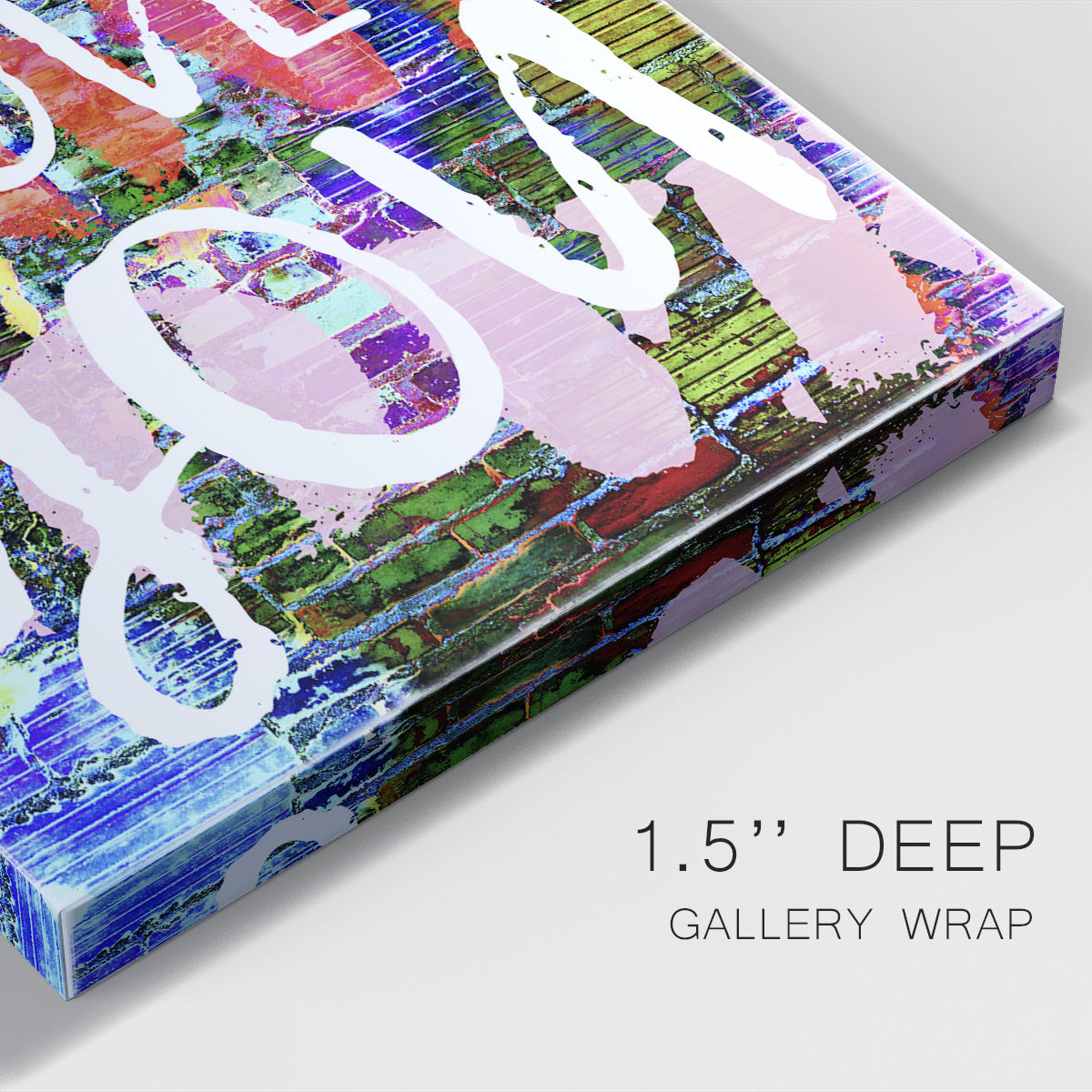 Graffiti Love II Premium Gallery Wrapped Canvas - Ready to Hang