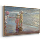 The Three Sisters on the Beach, 1908 - Floater Framed Canvas Print