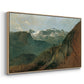 The Dachstein from the Plassen near Hallstatt, 1827 - Floater Framed Canvas Print