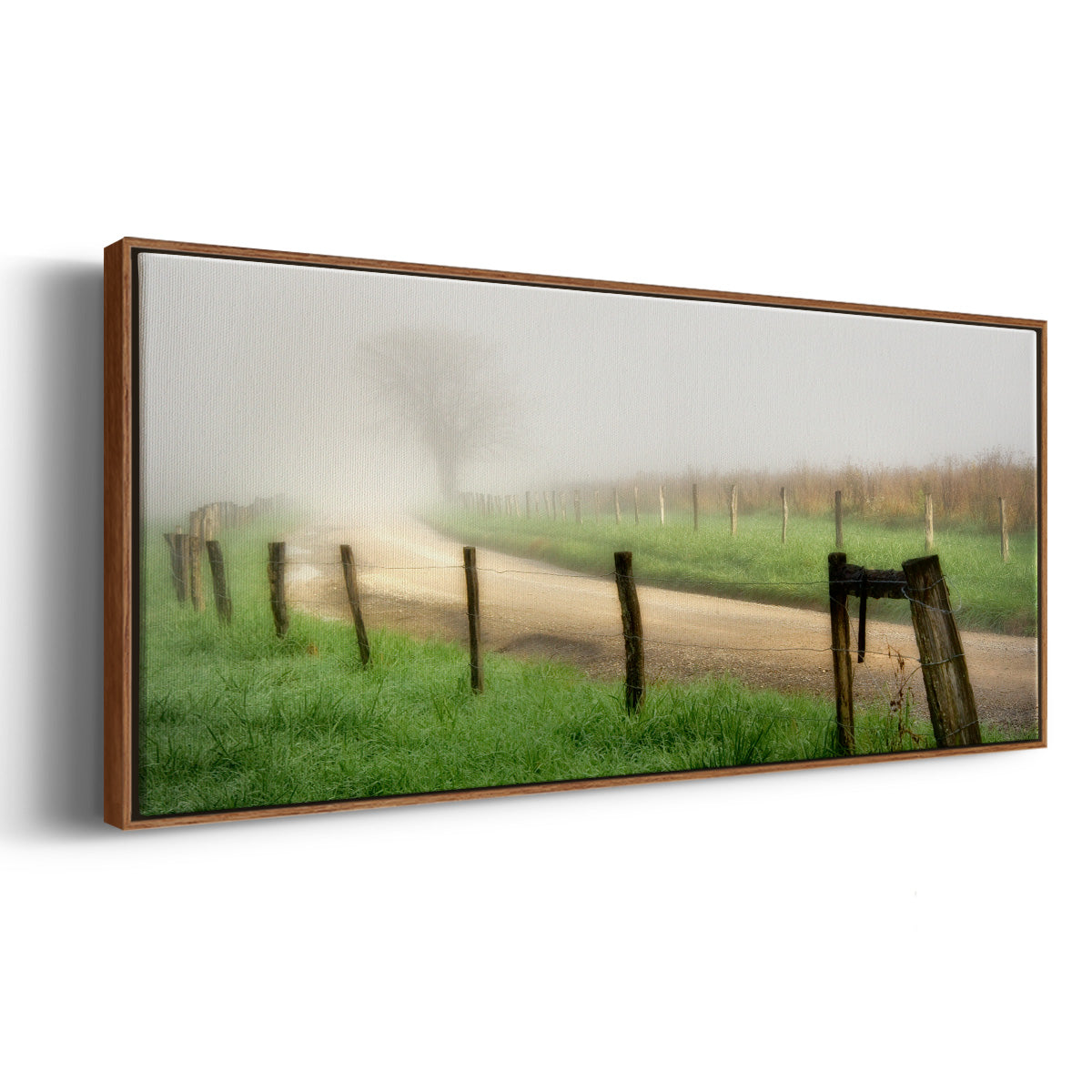 Around the Bend - Floater Framed Canvas Print