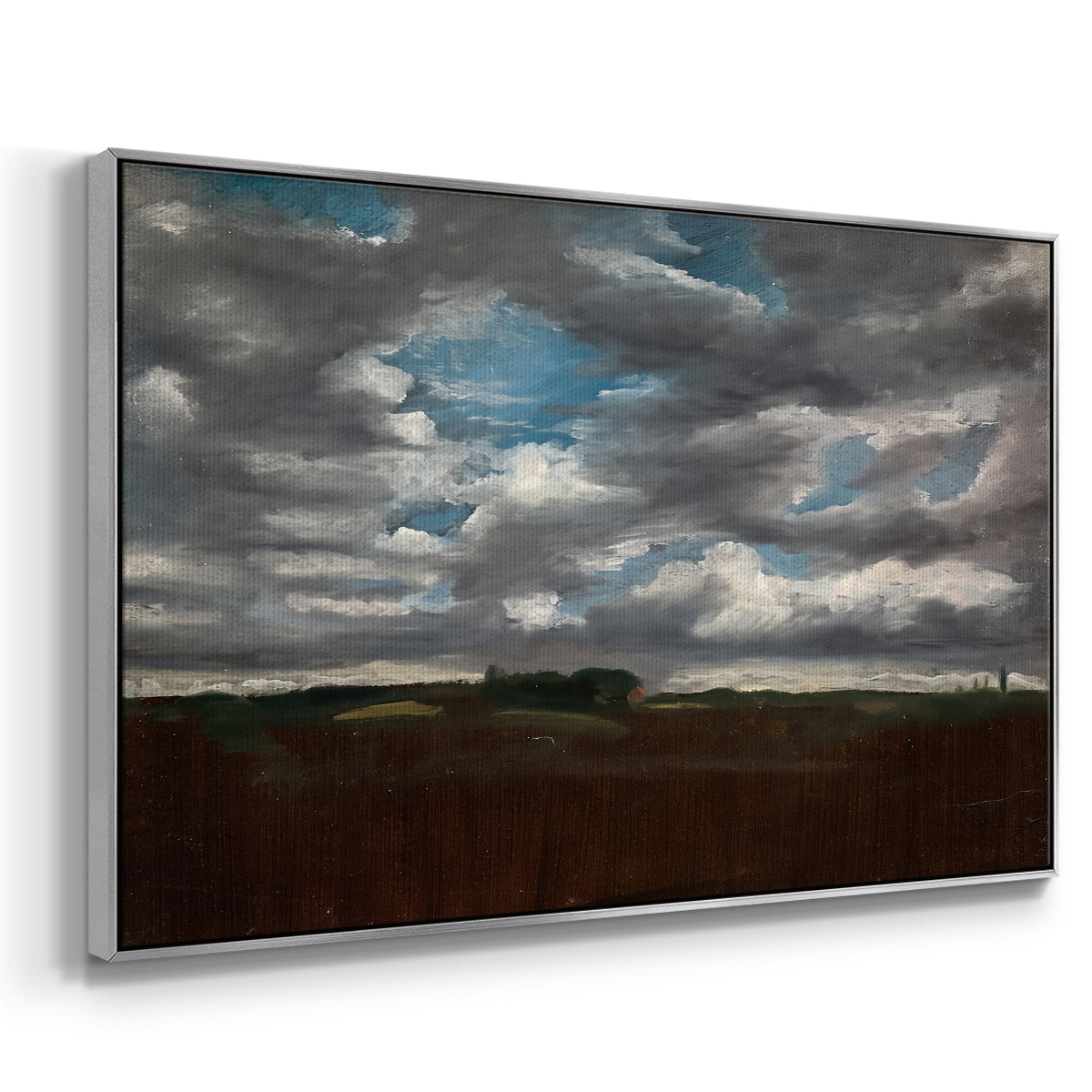 Extensive Landscape with Grey Clouds, c. 1821-1822 - Floater Framed Canvas Print