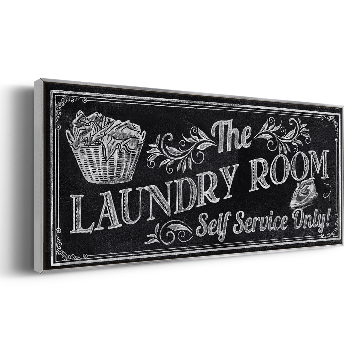 Self Service - Floater Framed Canvas Print