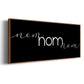 Nom Nom Nom - Floater Framed Canvas Print