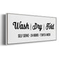 Wash Dry Fold - Floater Framed Canvas Print