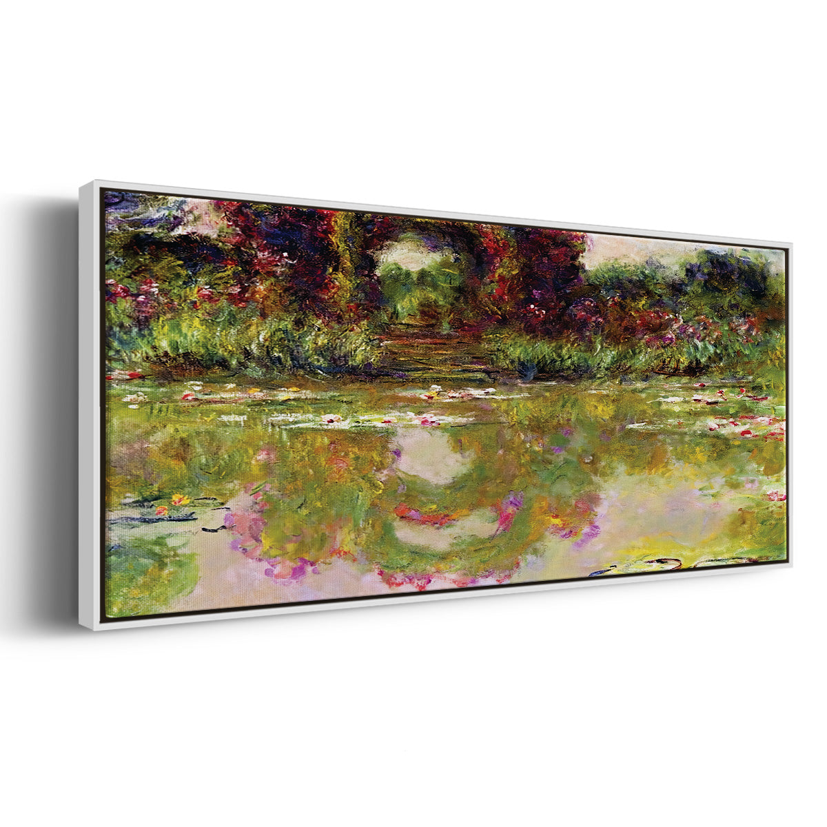 Rose Arches at Giverny, 1913 - Floater Framed Canvas Print