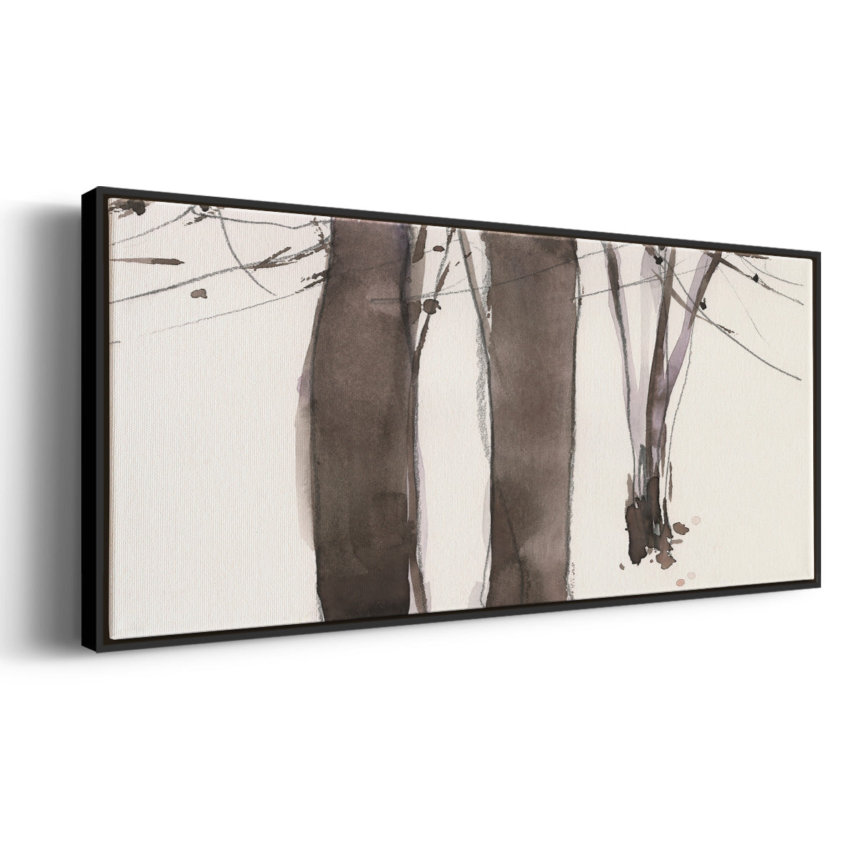 Under the Winter Tree II - Floater Framed Canvas Print