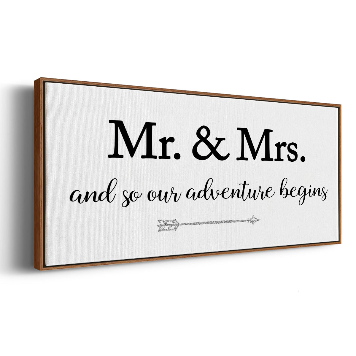 Mr. and Mrs. - Floater Framed Canvas Print