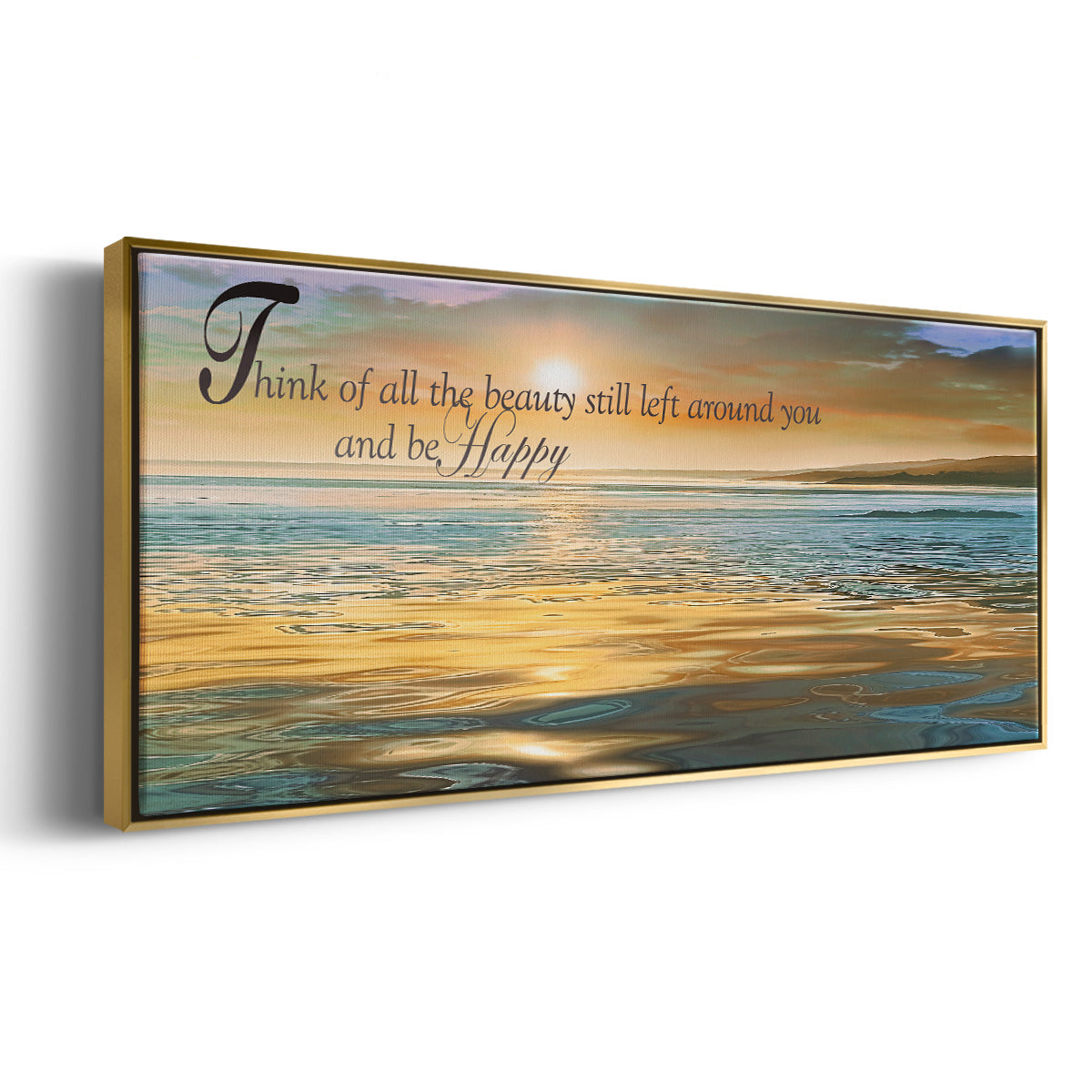 All The Beauty - Floater Framed Canvas Print
