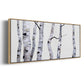 Birch Trees I - Floater Framed Canvas Print