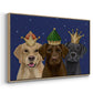 Christmas Labradors, Three Kings - Floater Framed Canvas Print