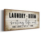 Laundry Room - Floater Framed Canvas Print
