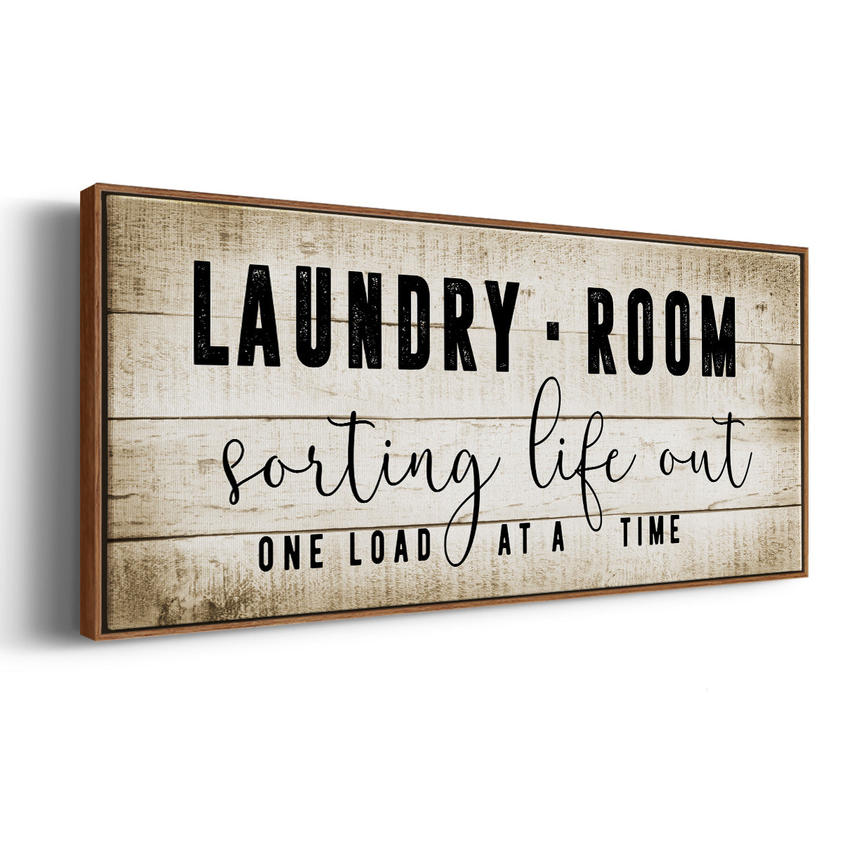 Laundry Room - Floater Framed Canvas Print