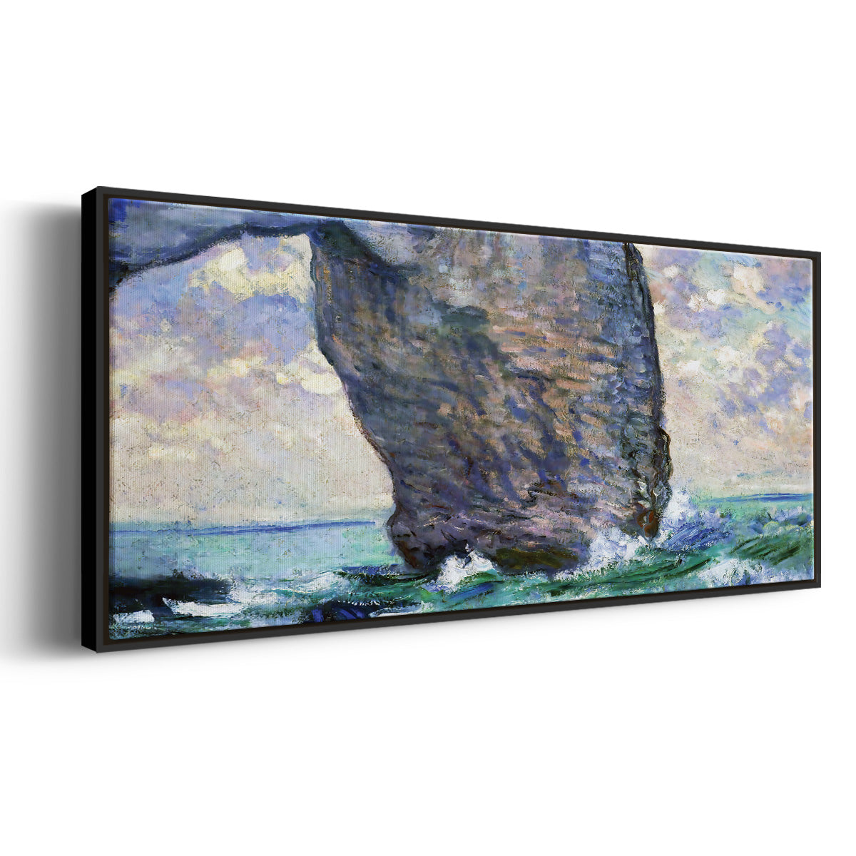 The Manneport, Seen from Below, 1883 - Floater Framed Canvas Print