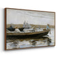 Boys in a Dory, 1873 - Floater Framed Canvas Print