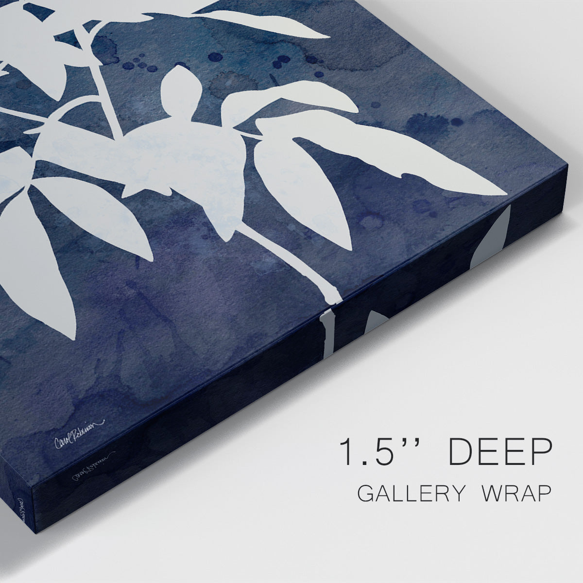Indigo Botanical I Revisited - Canvas Art Print