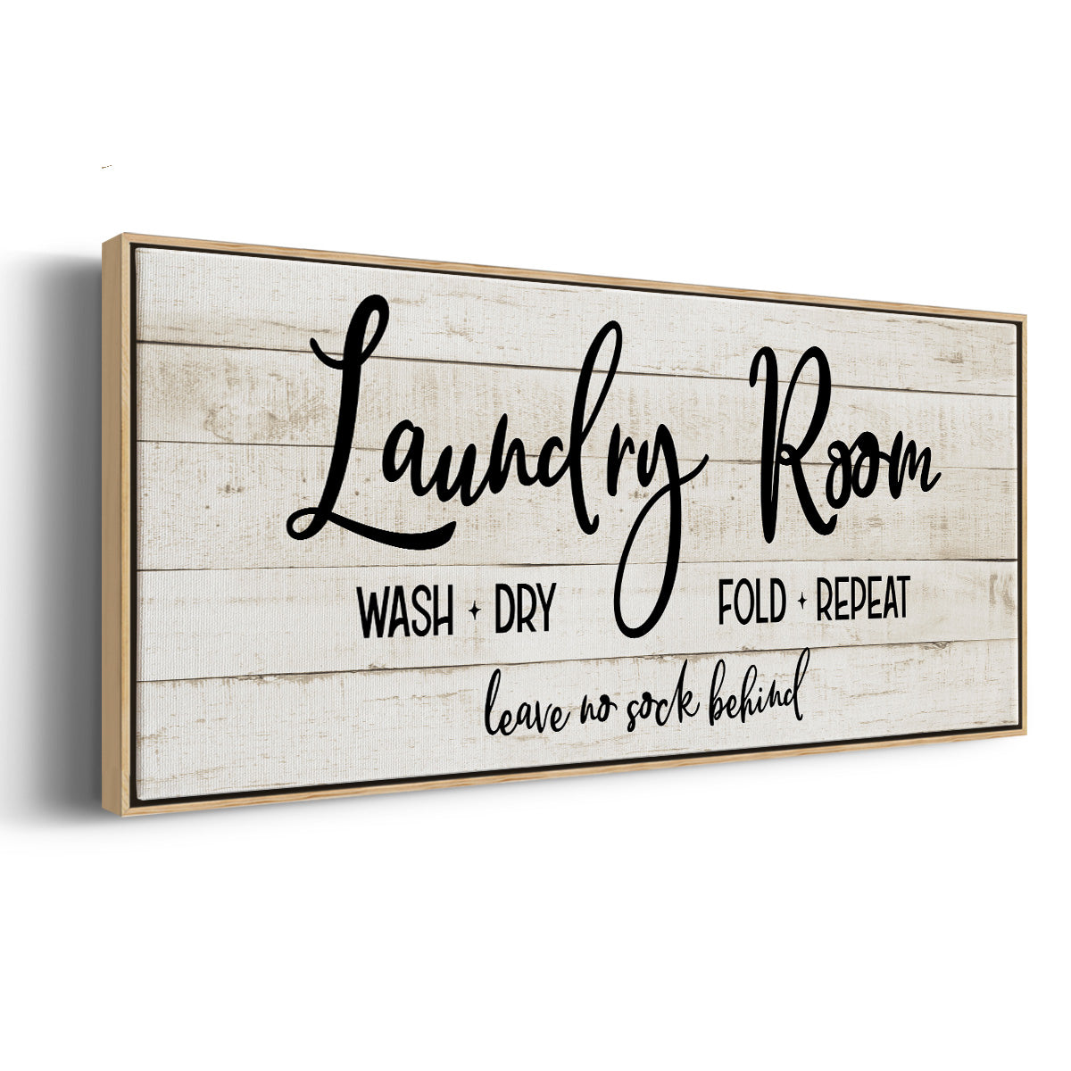 Leave No Sock Behind - Floater Framed Canvas Print