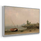 The Stranded Boat, 1863 - Floater Framed Canvas Print