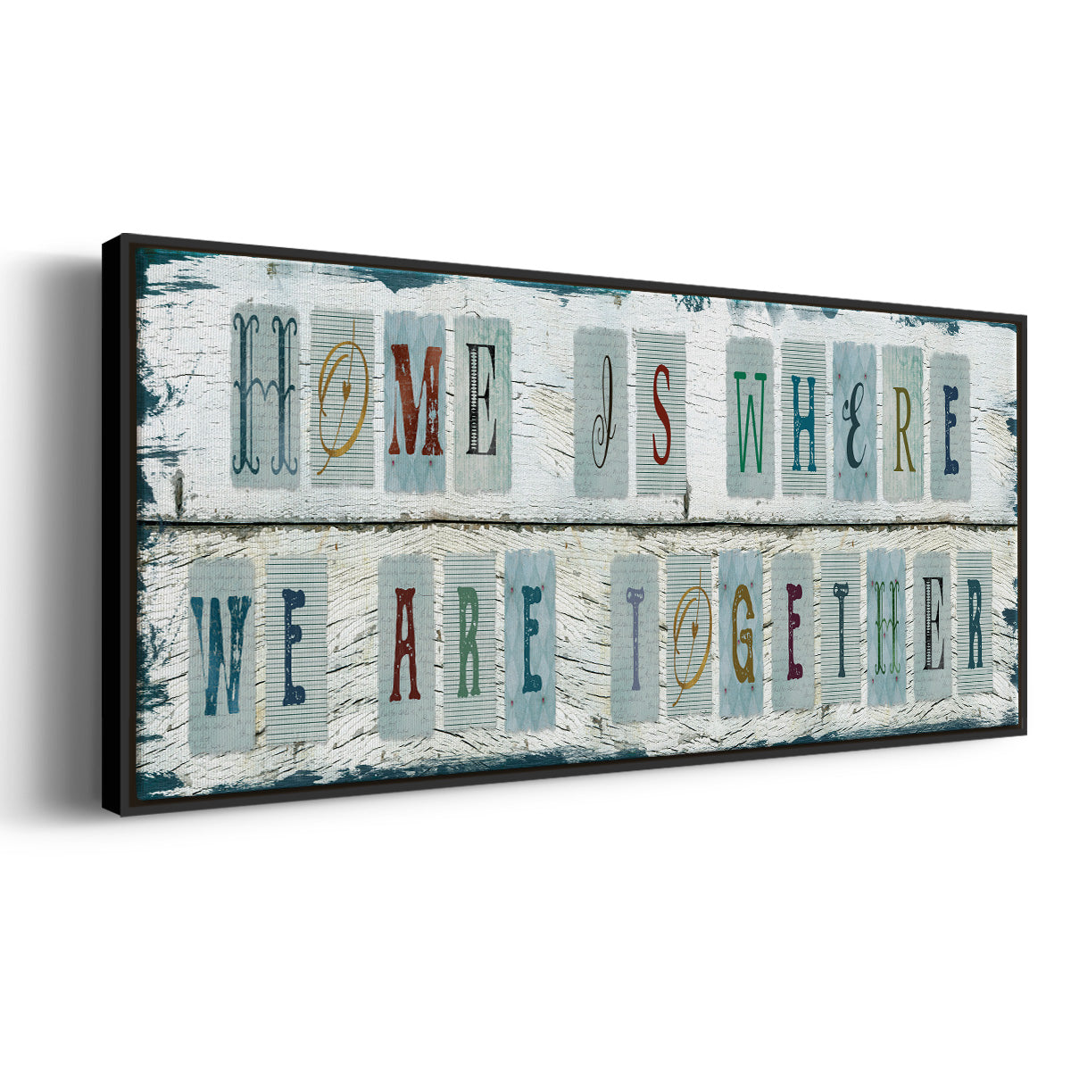 We Are Together - Floater Framed Canvas Print