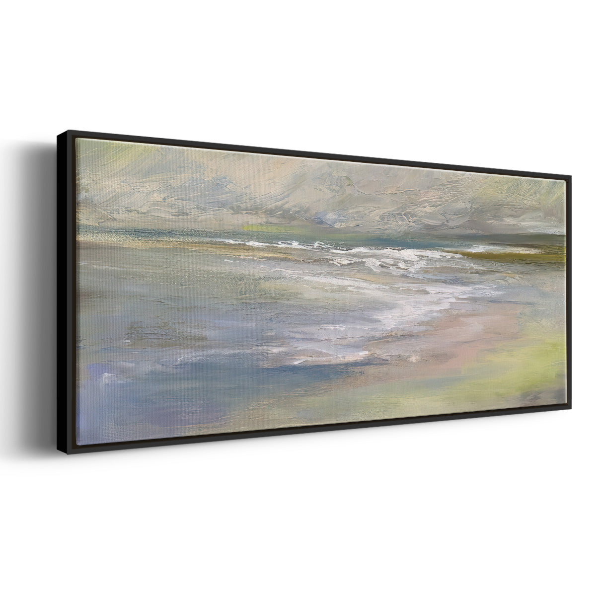 Beach Light II - Floater Framed Canvas Print