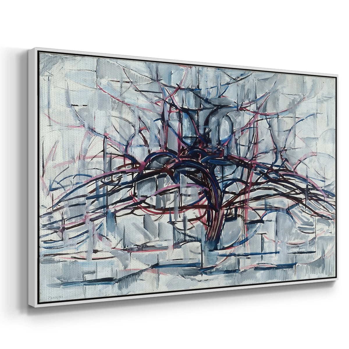 Horizontal Tree, 1912 - Floater Framed Canvas Print