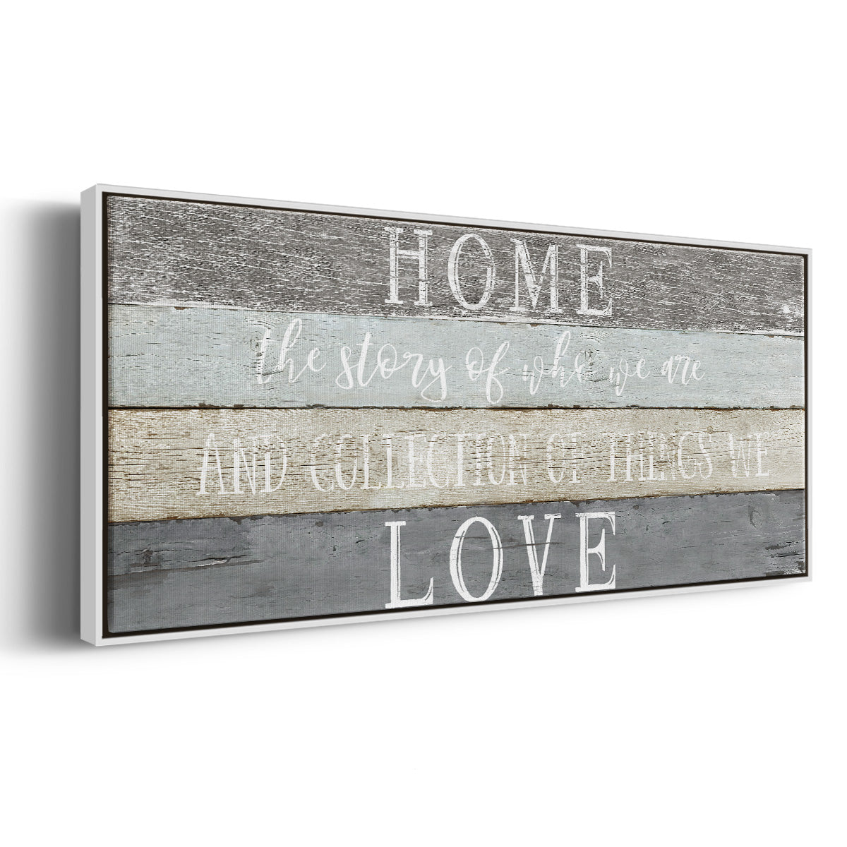 Home Love - Floater Framed Canvas Print