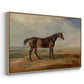 Dr. Syntax, a Bay Racehorse, Standing in a Coastal Landscape, an Estuary Beyond, c. 1820 - Floater Framed Canvas Print