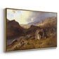 Lledr Valley in Wales, 1864 - Floater Framed Canvas Print