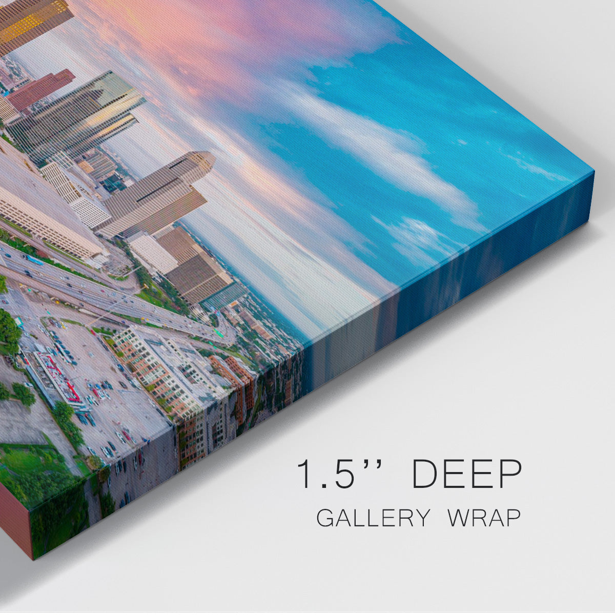 Houston, Texas, USA Skyline at Sunset - Canvas Art Print