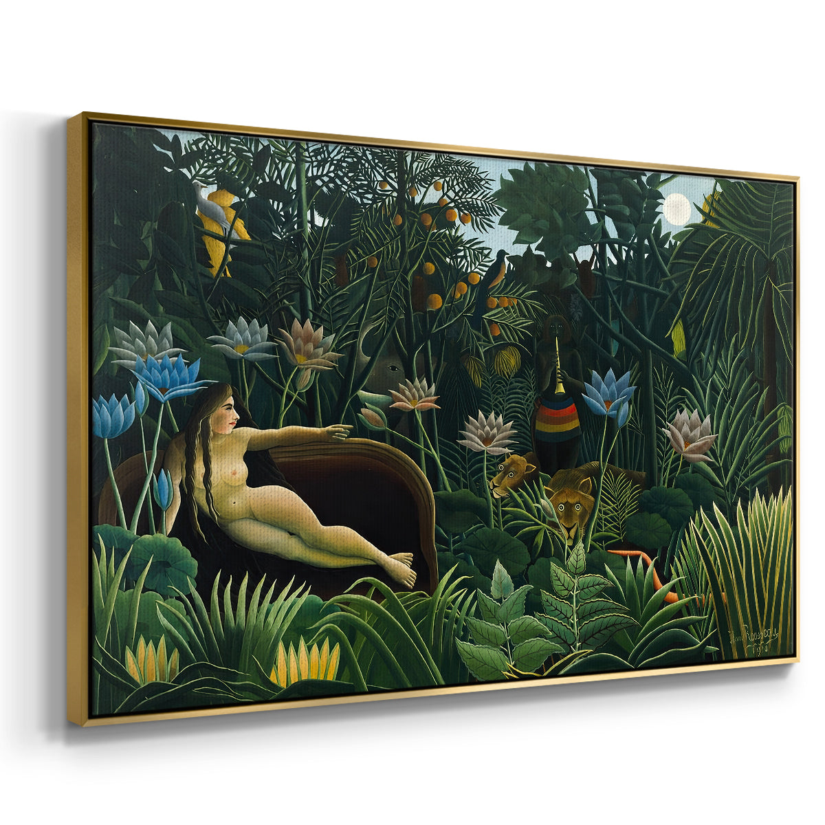 The Dream (Le Rêve), 1910 - Floater Framed Canvas Print
